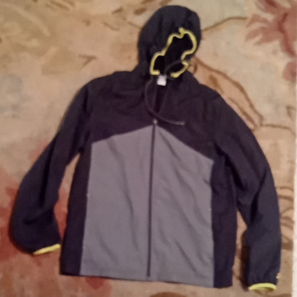 Men's Starter Gray Athletic Mesh Jacket Med 38/40 Zip Up Long Sleeve Mesh